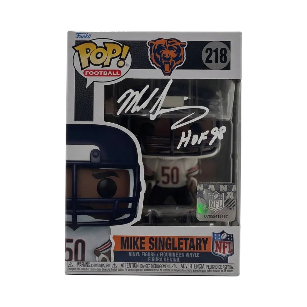 Mike Singletary Signed NFL #218 Funko Pop – HOF – JSA