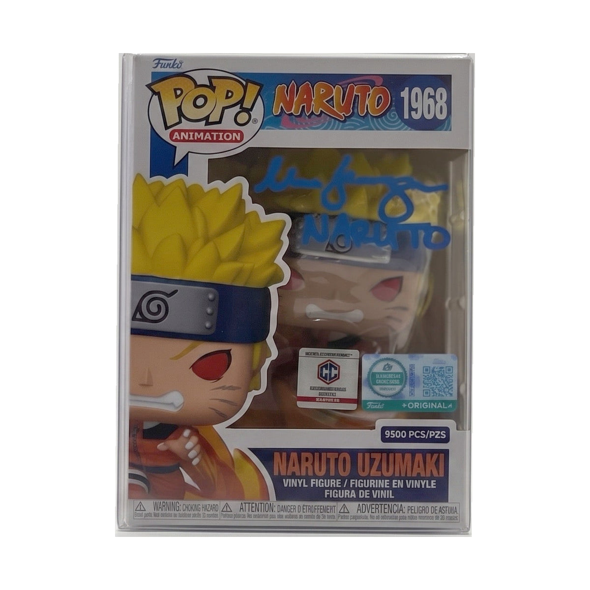 Maile Flanagan Signed Naruto Uzumaki #1968 Chalice Exclusive Funko Pop – Quote & Name