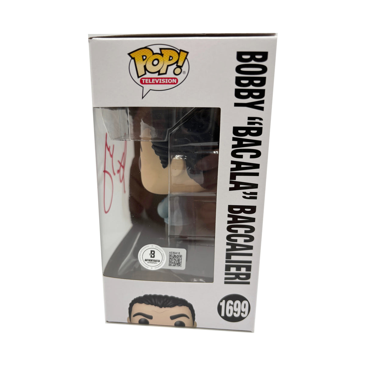Steve Schirripa Signed Bobby "Bacala" Baccalieri #1699 Funko Pop & WillieBoy Eats the World Bundle