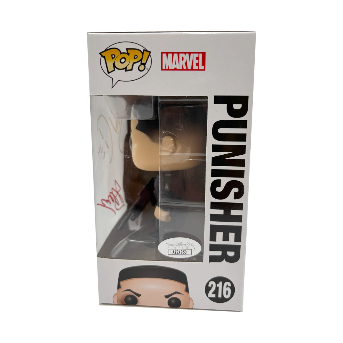 Jon Bernthal & Gerry Conway Dual Signed Punisher #216 Funko Pop – JSA