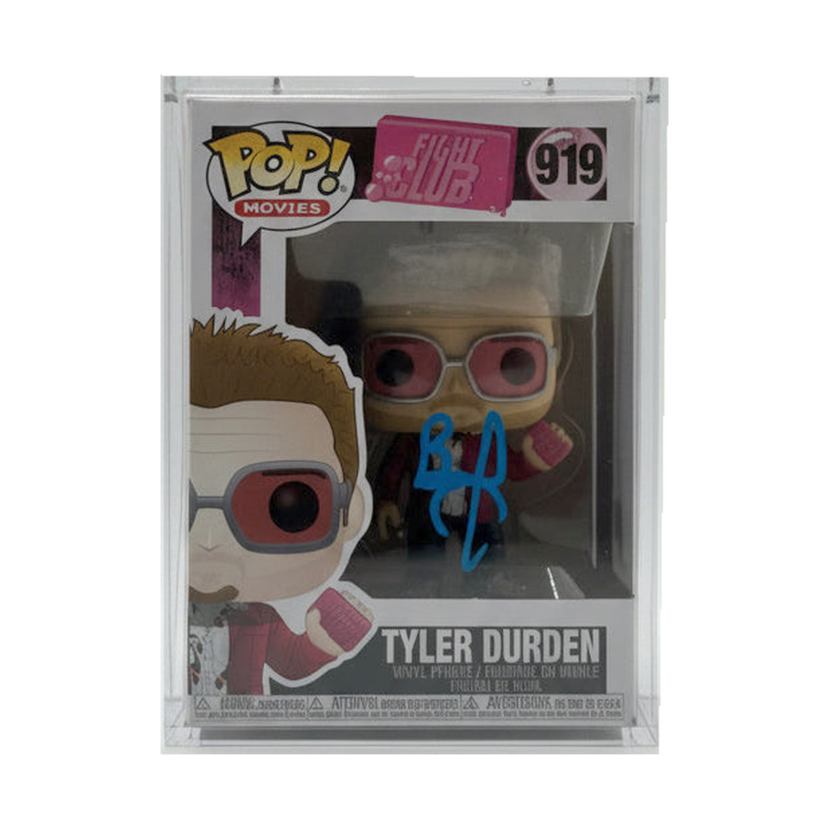Brad Pitt Signed Tyler Durden Fight Club Funko Pop
