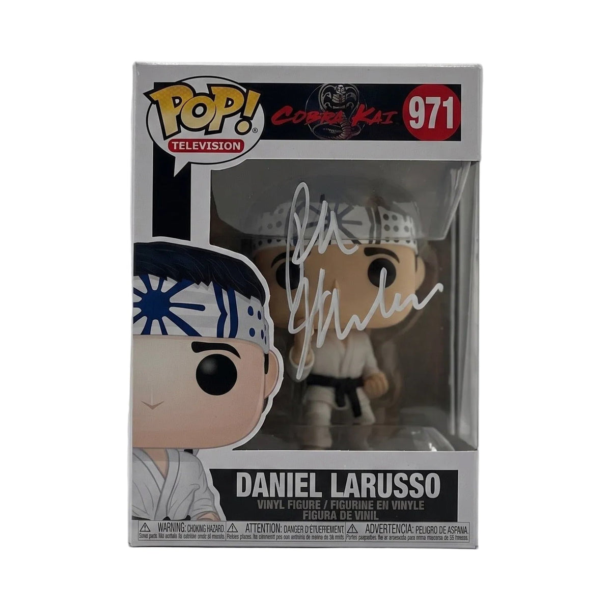 Ralph Macchio Signed Daniel LaRusso #971 Funko Pop — Beckett Authenticated (WJ38706)