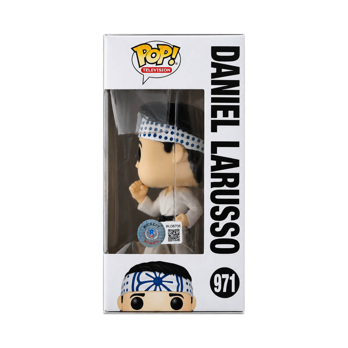 Ralph Macchio Signed Daniel LaRusso #971 Funko Pop — Beckett Authenticated (WJ38706)