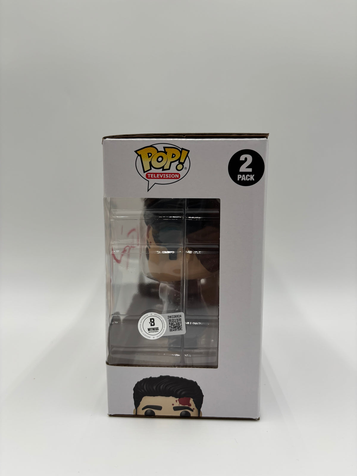 Steve Schirripa signature on WillieBoy book and Bobby Bacala Funko Pop