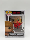 Carmela Soprano #1293 Funko Pop front signed by Edie Falco in red ink