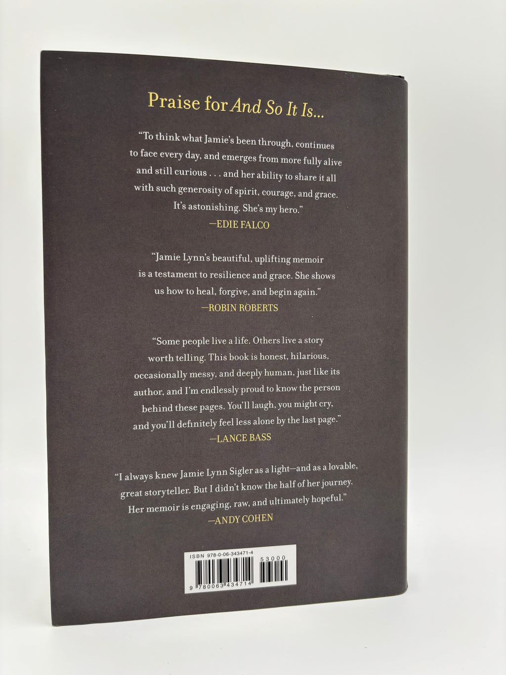 Jamie Lynn Sigler Signed “And So It Is…” Memoir – A Memoir of Acceptance and Hope
