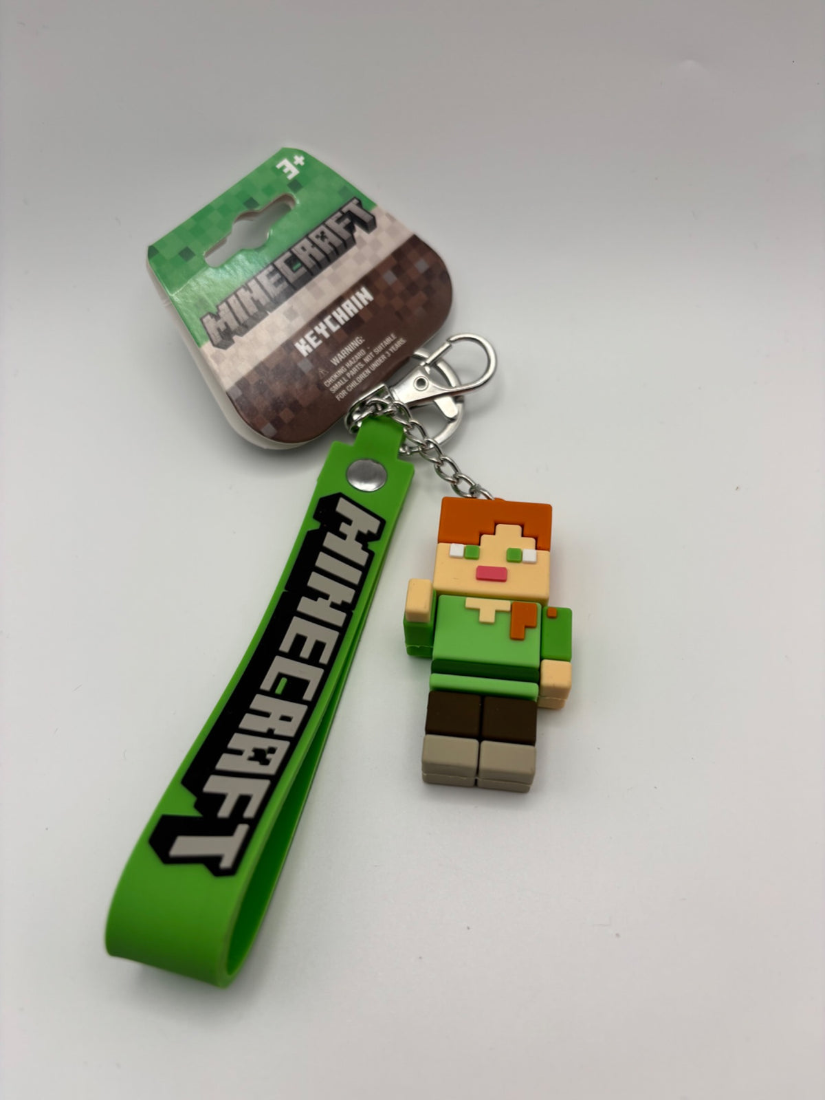 Minecraft Alex Character Wristlet Keychain