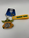 Star Wars The Mandalorian Grogu Snack Time Wristlet Keychain