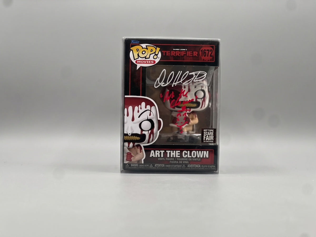 David Howard Thornton Signed Art the Clown #1672 Funko Pop – Name & Drawing