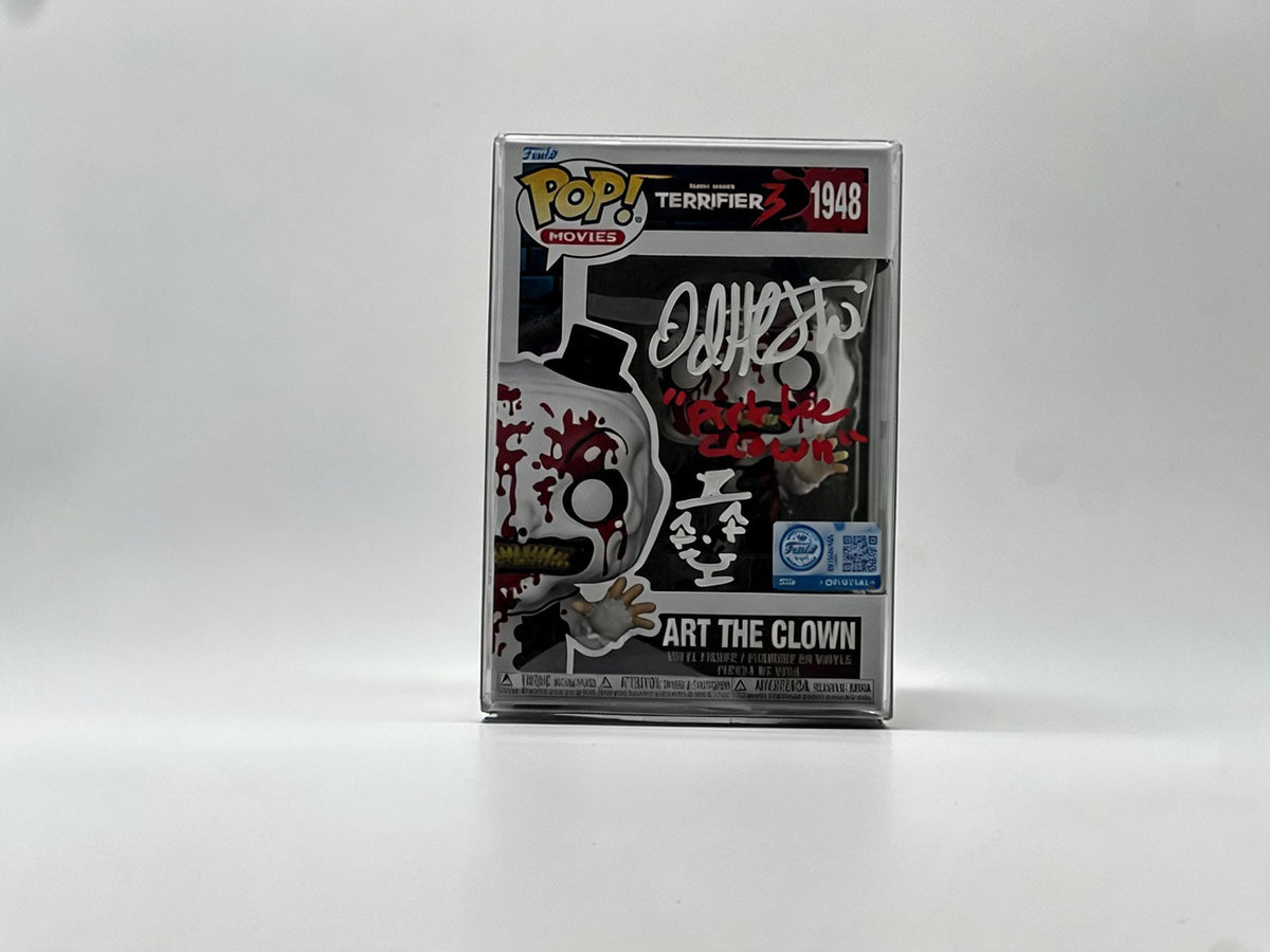 David Howard Thornton Signed Art the Clown #1948 Funko Pop – Name & Drawing