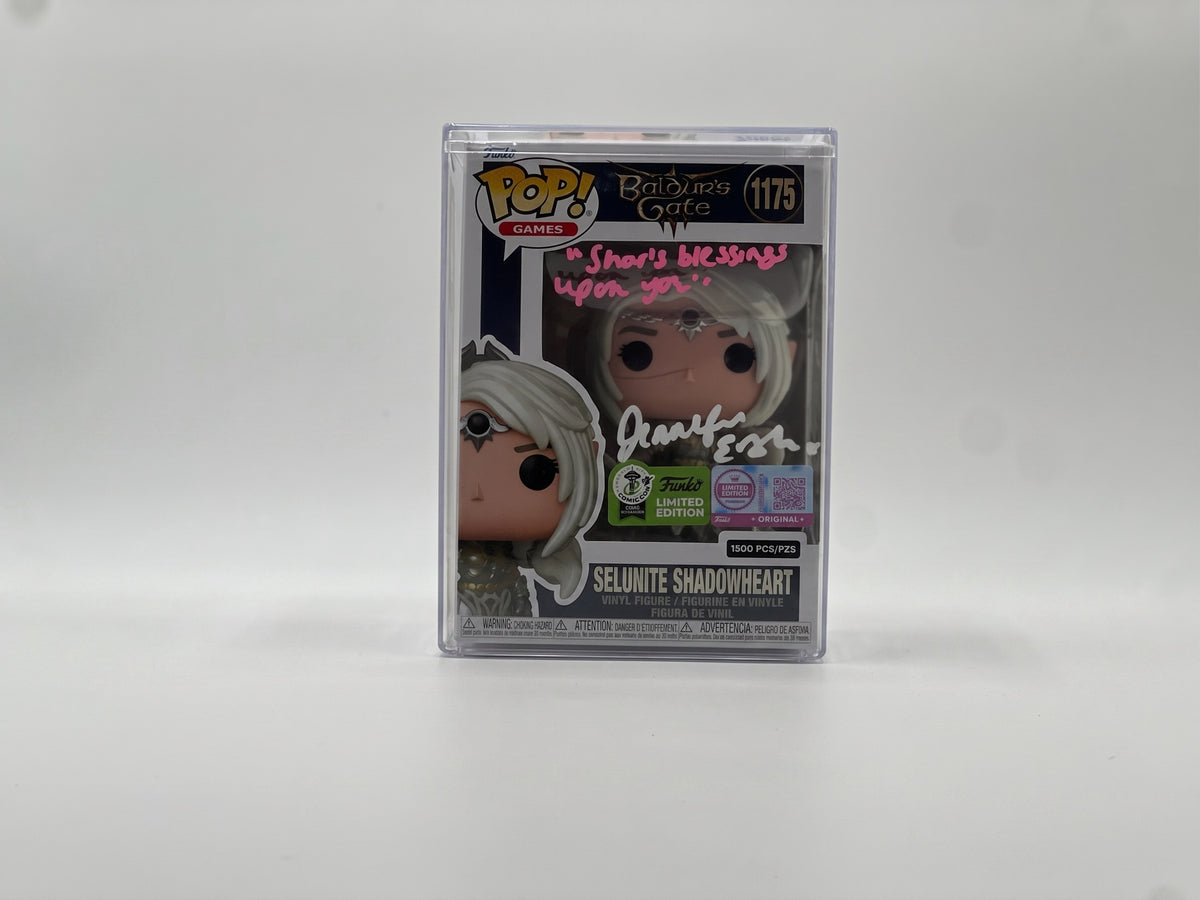 Jennifer English Signed Selûnite Shadowheart #1175 Funko Pop – Seattle Convention Exclusive