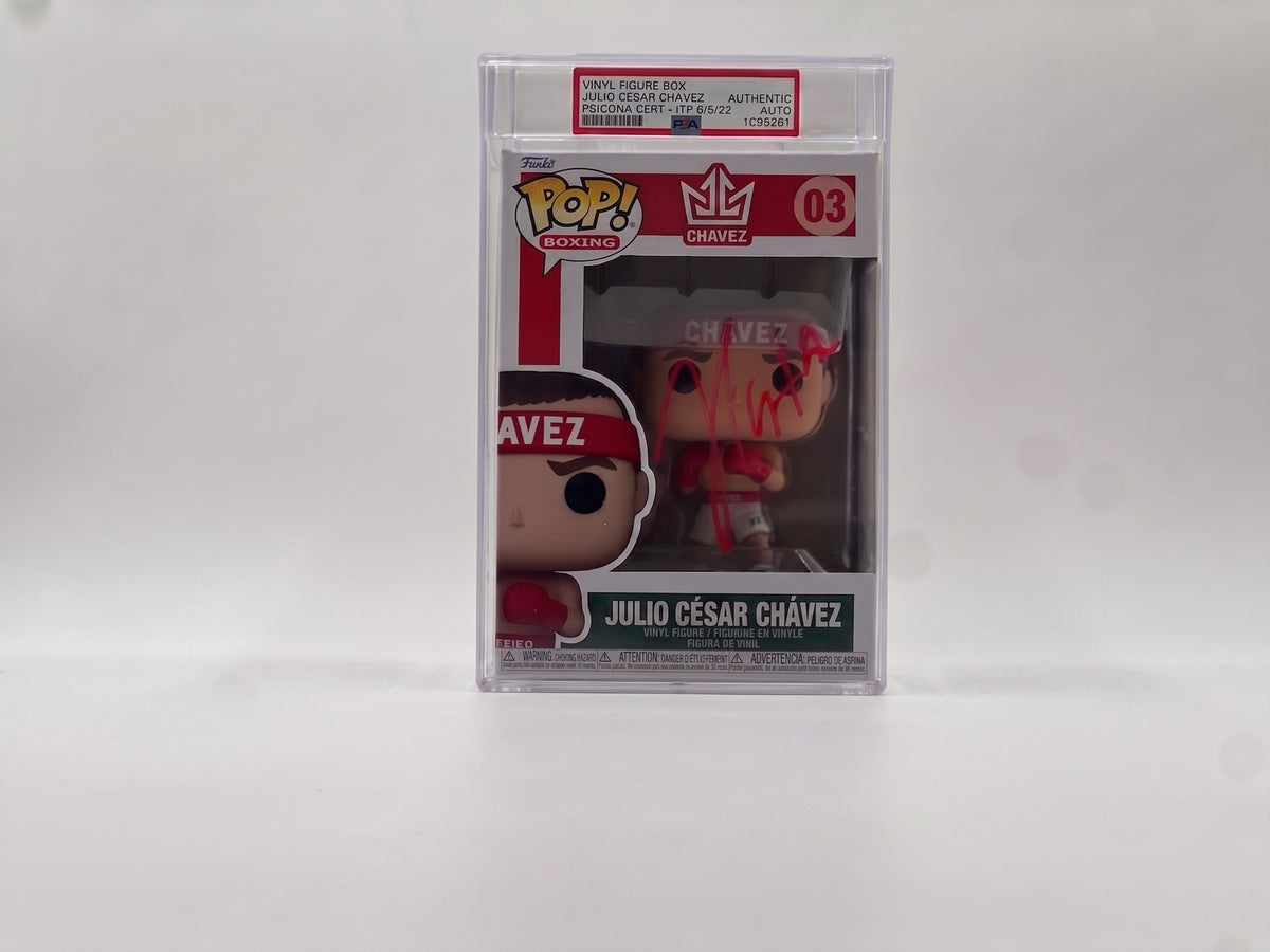Julio César Chávez Signed Boxing #3 Funko Pop – PSA Authenticated (Cert #10955261)
