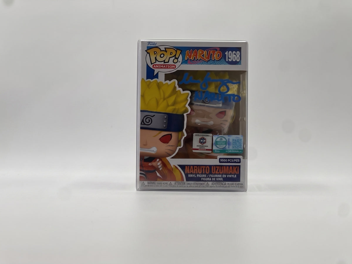 Maile Flanagan Signed Naruto Uzumaki #1968 Chalice Exclusive Funko Pop – Quote & Name