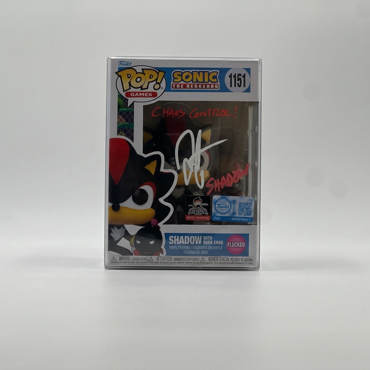 Signed Shadow #1151 Funko Pop – Sonic the Hedgehog