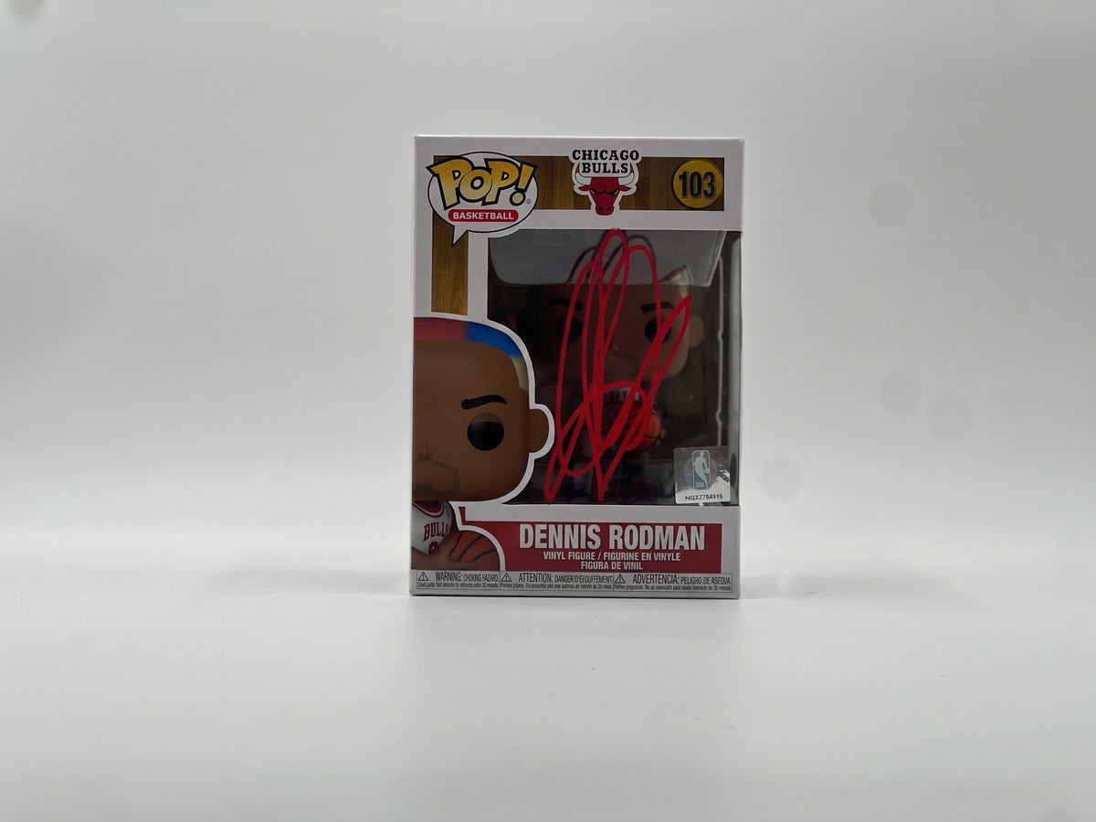 Dennis Rodman Signed Chicago Bulls #103 Funko Pop – JSA Authenticated (Cert #WIT090789)