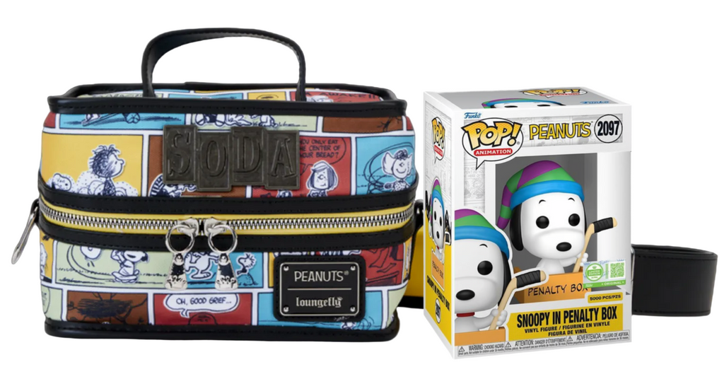Loungefly Peanuts Comic Strip Lunch Box Cooler Bag