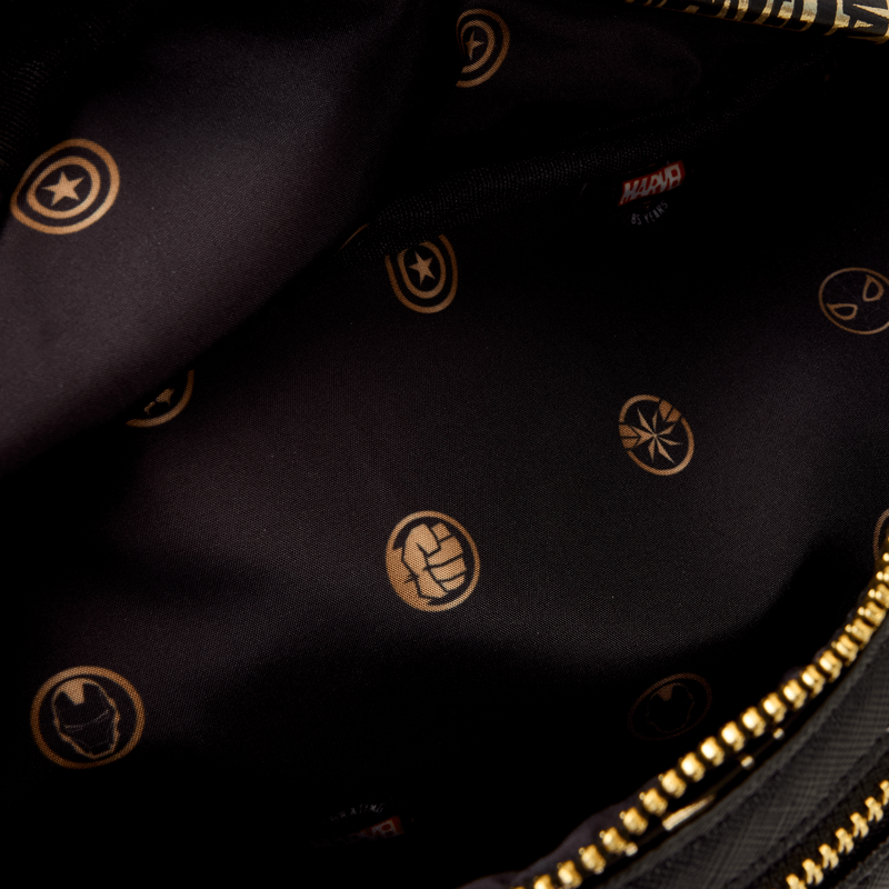 Loungefly Marvel 85th Anniversary All-Over Print Logo Convertible Belt Bag
