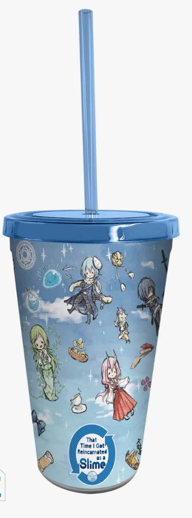 That Time I Got Reincarnated as a Slime — Graff Art Plastic Tumbler with Straw