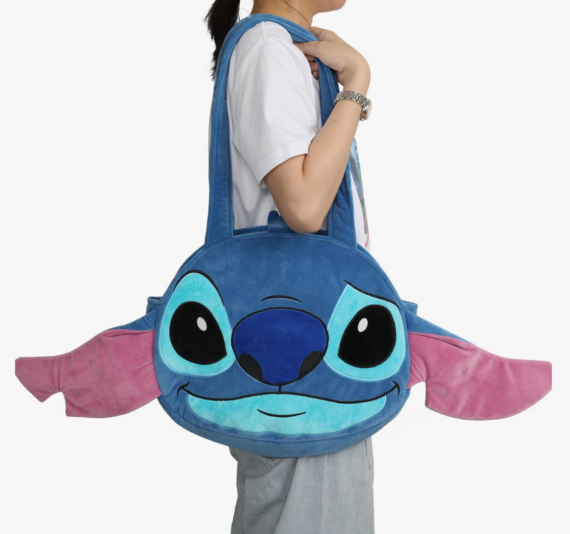 Disney Lilo & Stitch — Stitch 3D Face Plush Tote Bag