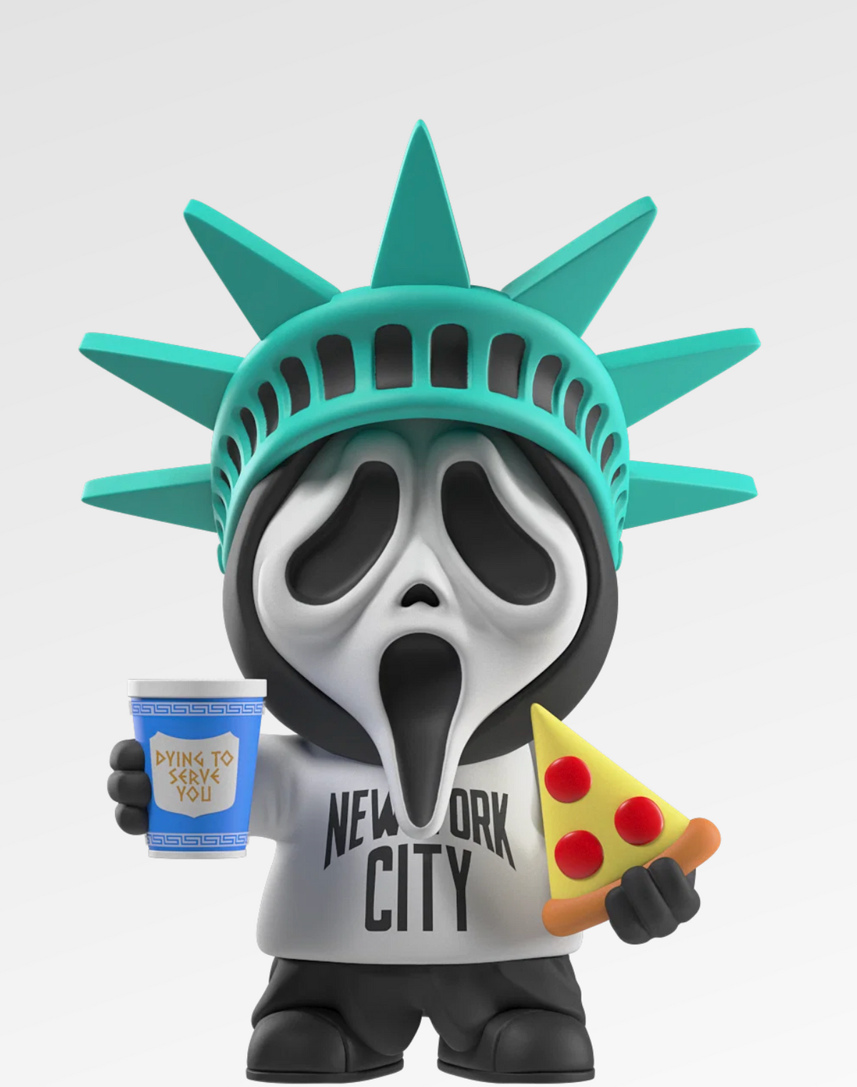 Culture Fly Ghostface - Dying To Serve You NYC Statue of Liberty Vinyl Figure