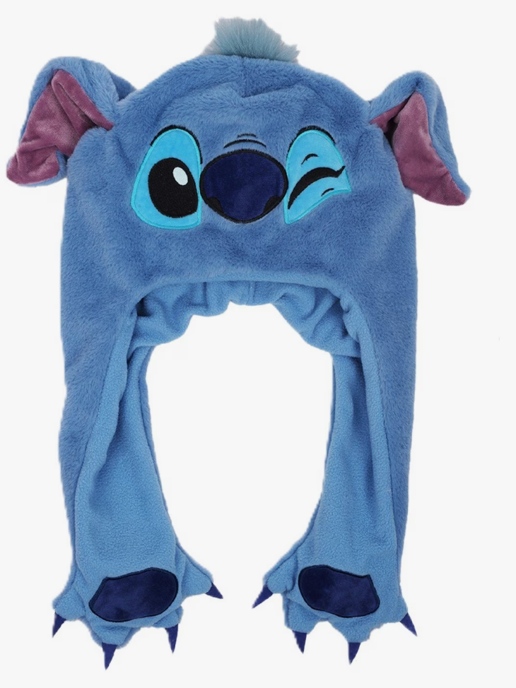 Disney Stitch Moveable Ears Plush Snood - front view