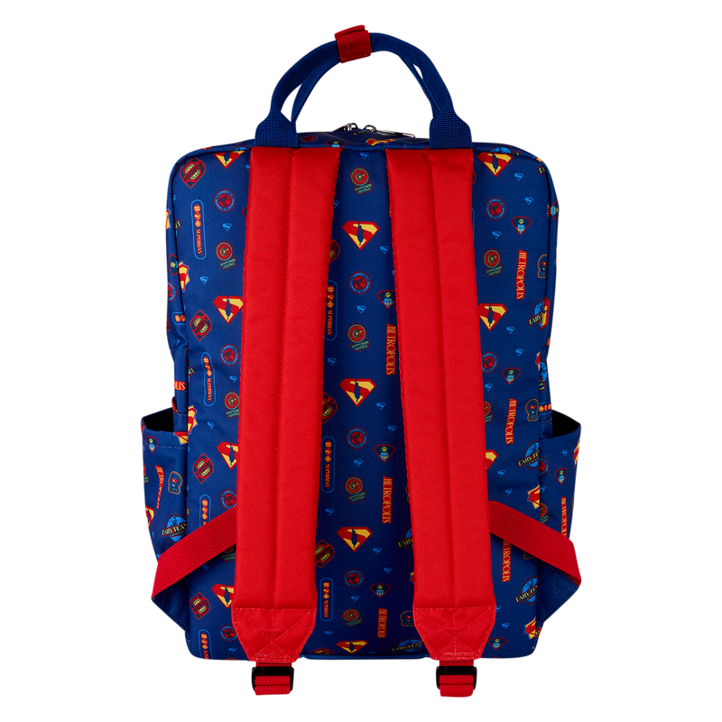Loungefly DC Comics Superman All-Over Print Full-Size Backpack - Back