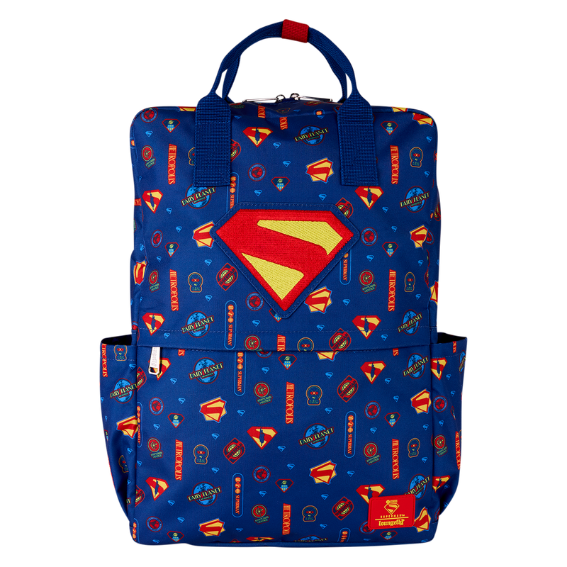 Loungefly DC Comics Superman All-Over Print Full-Size Backpack - Front