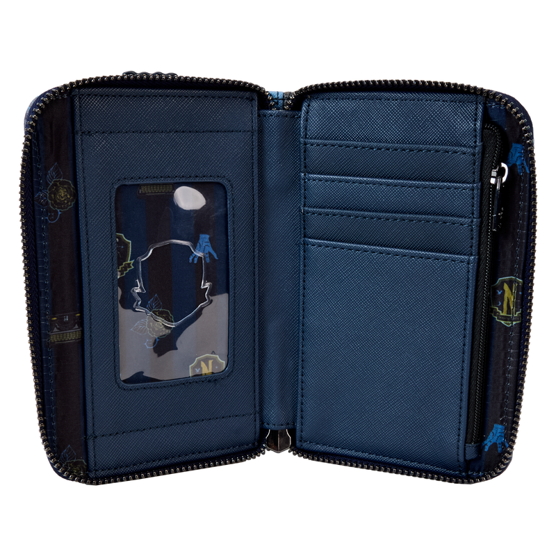 Wednesday Nevermore Academy Castle Zip Around Wallet