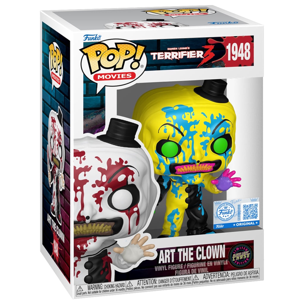 Funko Pop Art the Clown 1948 Black Light Chase box