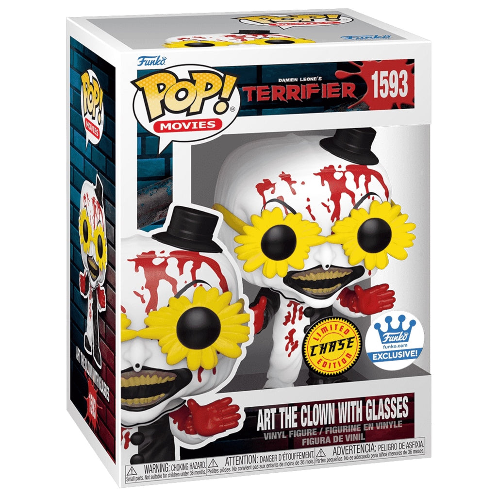 Funko Pop Art the Clown with Glasses 1593 Chase box