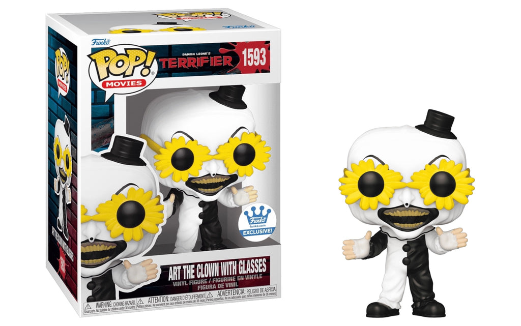 Funko Pop Art the Clown with Glasses 1593 boxed with figure