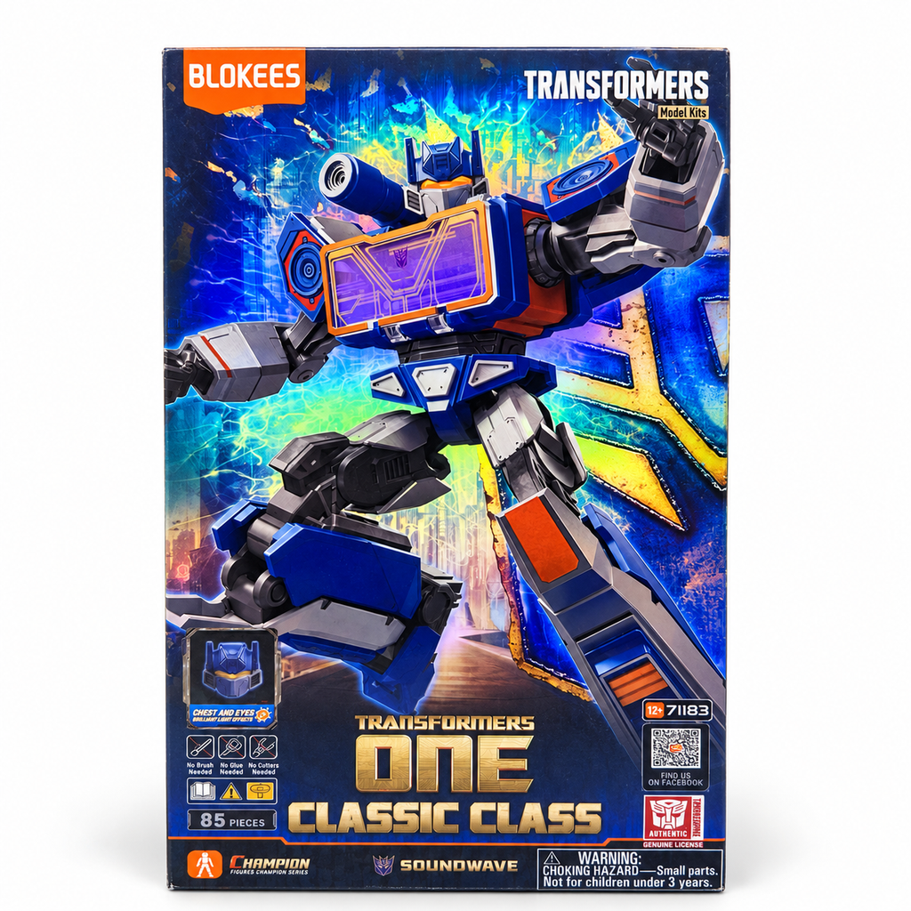 Blokees Transformers One — Soundwave Classic Class 17 Model Kit — box cleaned