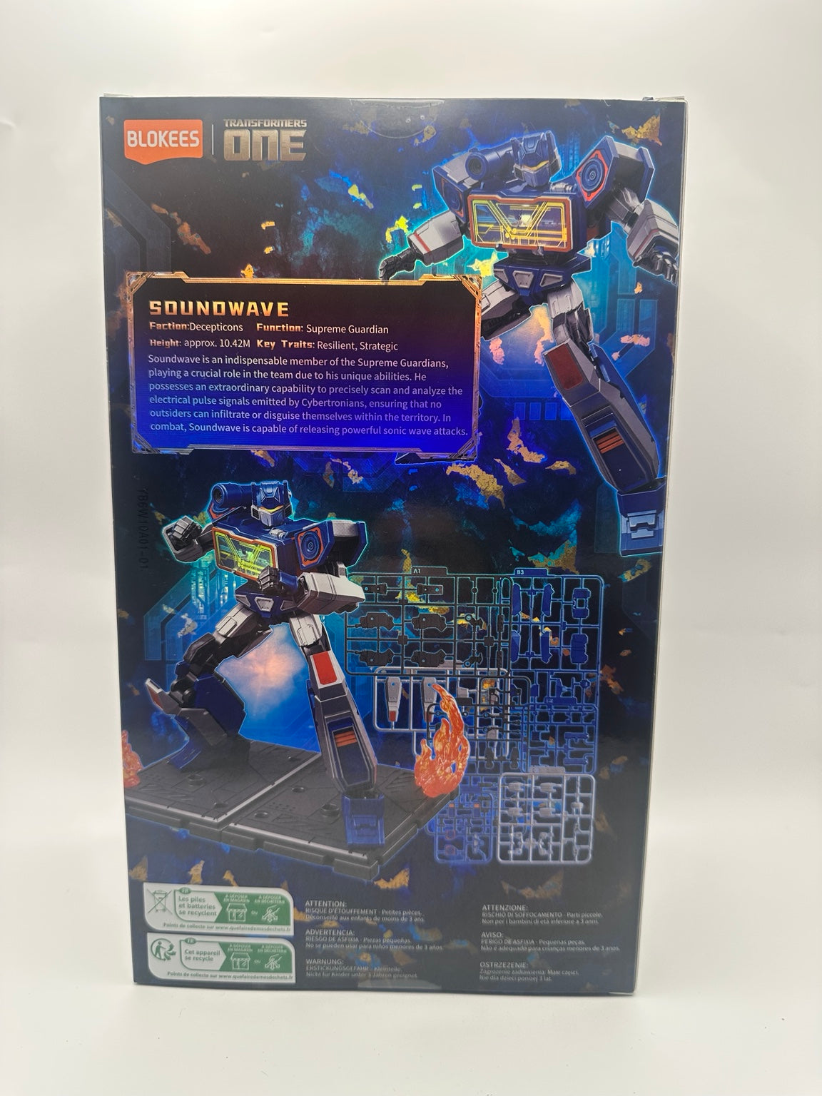 Blokees Transformers One — Soundwave Classic Class 17 Model Kit — box original 4