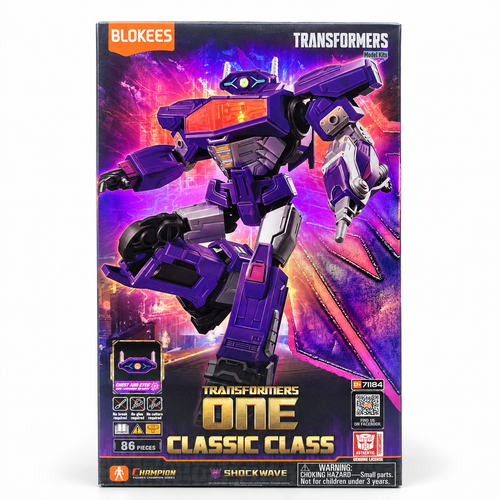 Blokees Transformers One — Shockwave Classic Class 18 Model Kit — box cleaned
