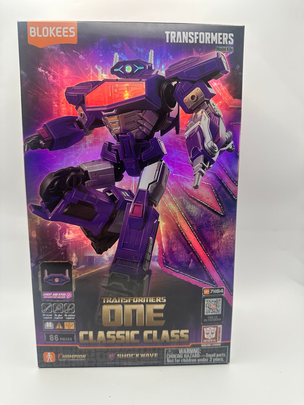 Blokees Transformers One — Shockwave Classic Class 18 Model Kit — box original 1
