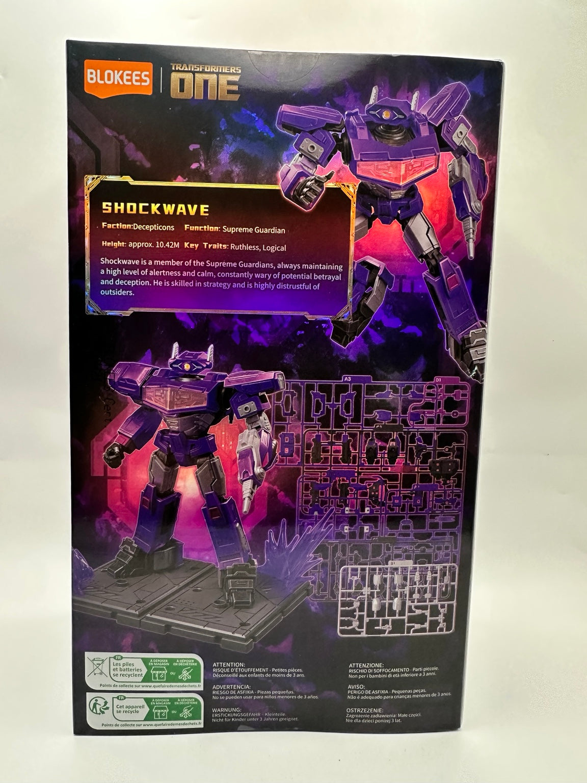 Blokees Transformers One — Shockwave Classic Class 18 Model Kit — box original 2