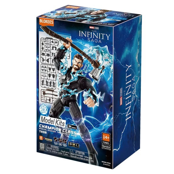 Blokees Marvel Infinity Saga Champion Class 02 Thor model kit box, 94 pieces, ages 14+