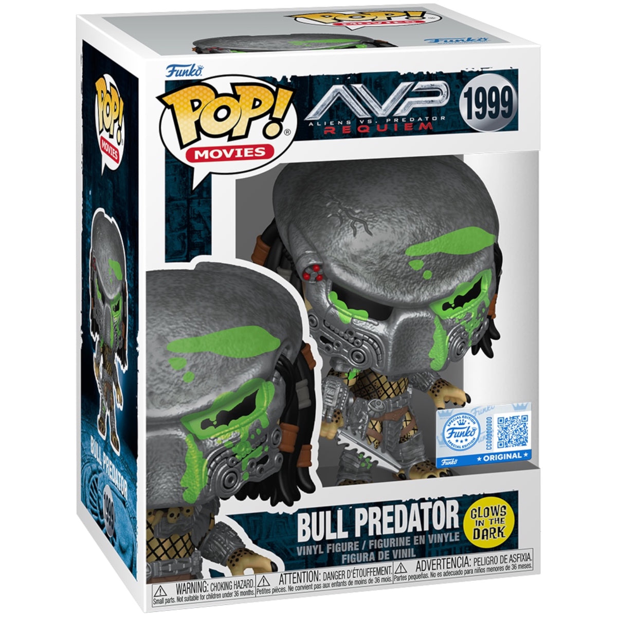 Bull Predator #1999 Glow in the Dark Special Edition Funko Pop! box