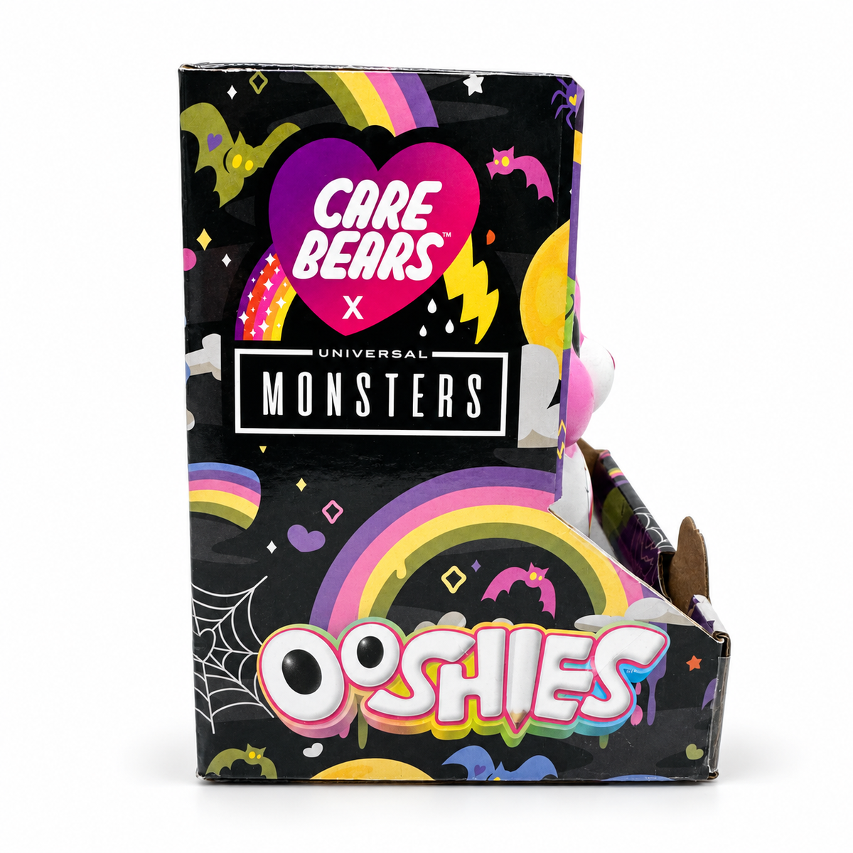 Side packaging of Care Bears x Universal Monsters Ooshies
