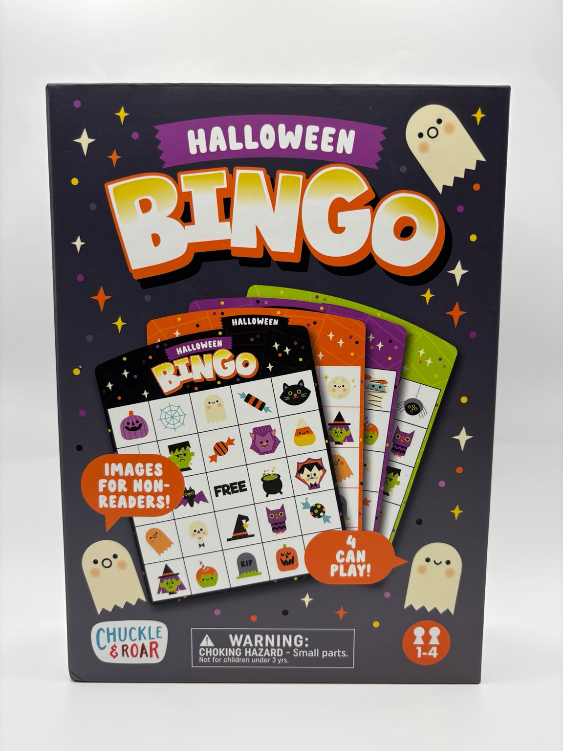 Chuckle & Roar Halloween Bingo game box front