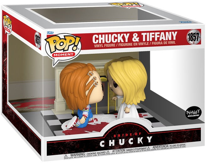 Bride of Chucky Chucky & Tiffany Funko Pop! Moment #1857 Spirit exclusive in display box