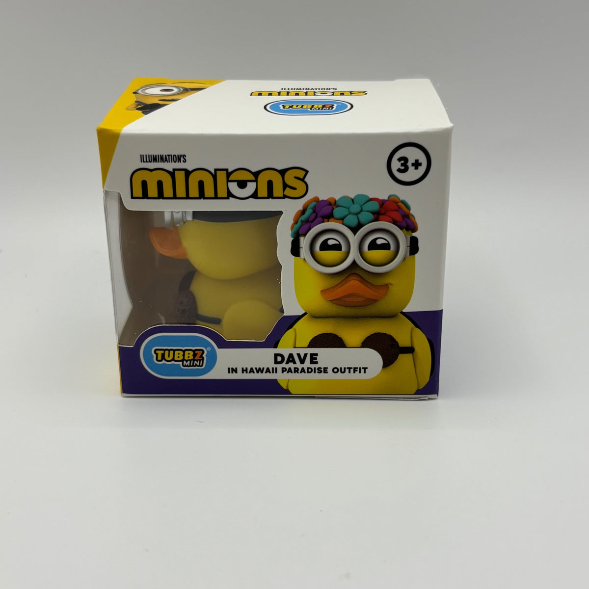 Minions Dave in Hawaii Paradise Outfit TUBBZ Mini in box