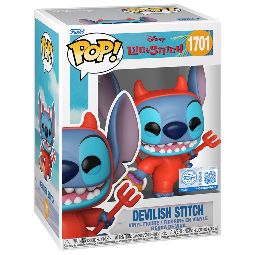 Devilish Stitch Funko Pop! 1701 window box with Special Edition sticker