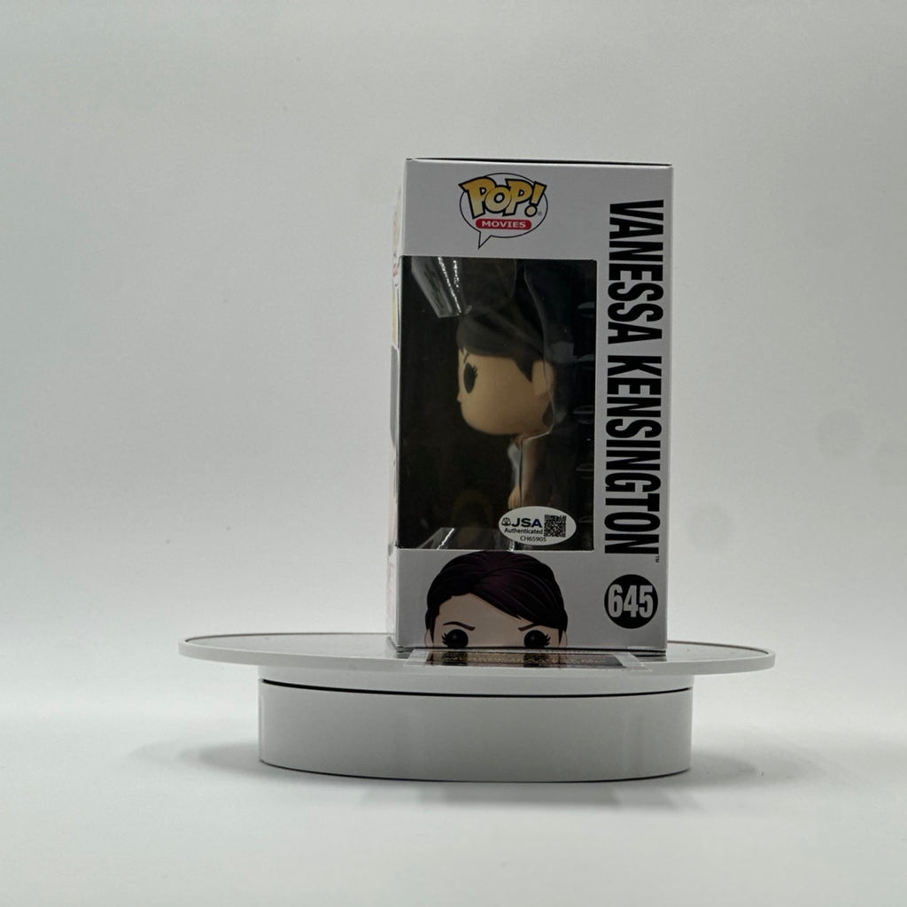 JSA authentication CH65905 on Elizabeth Hurley signed Vanessa Kensington Funko Pop