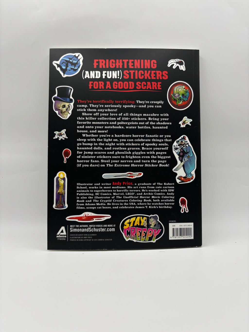 The Extreme Horror Sticker Book back