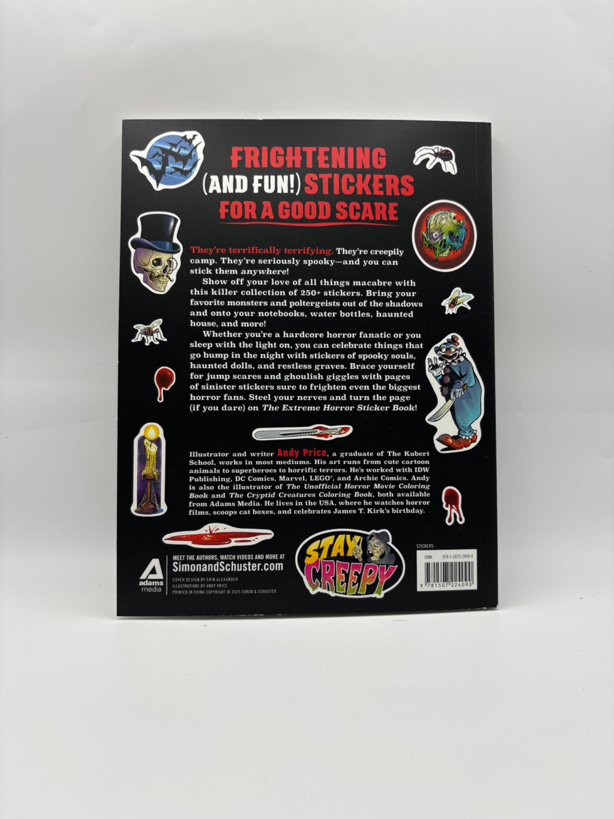 The Extreme Horror Sticker Book back