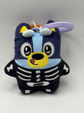 Bluey Skeleton Halloween plush bag clip
