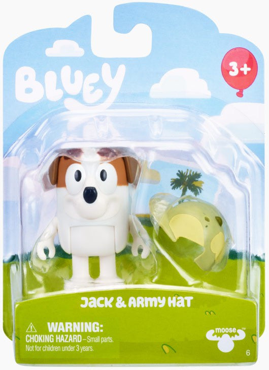 Jack figure with green army hat accessory; packaging design may vary