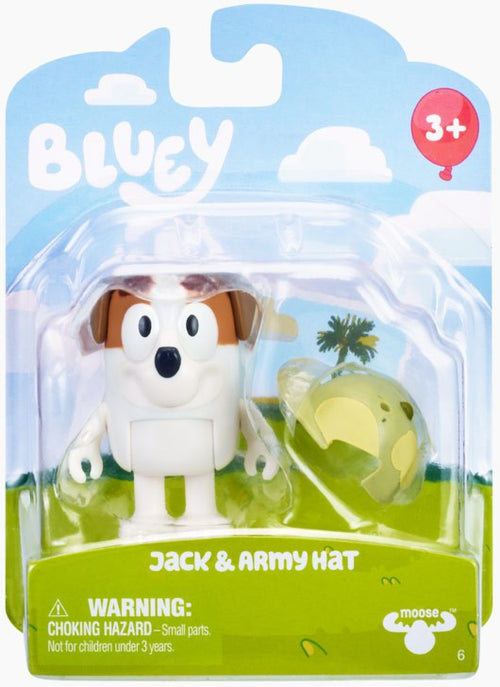 Jack figure with green army hat accessory; packaging design may vary