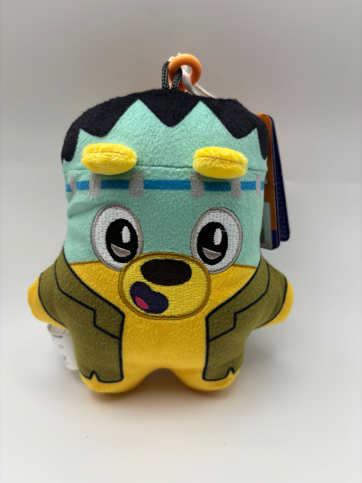 Lucky Frankenstein Halloween plush bag clip